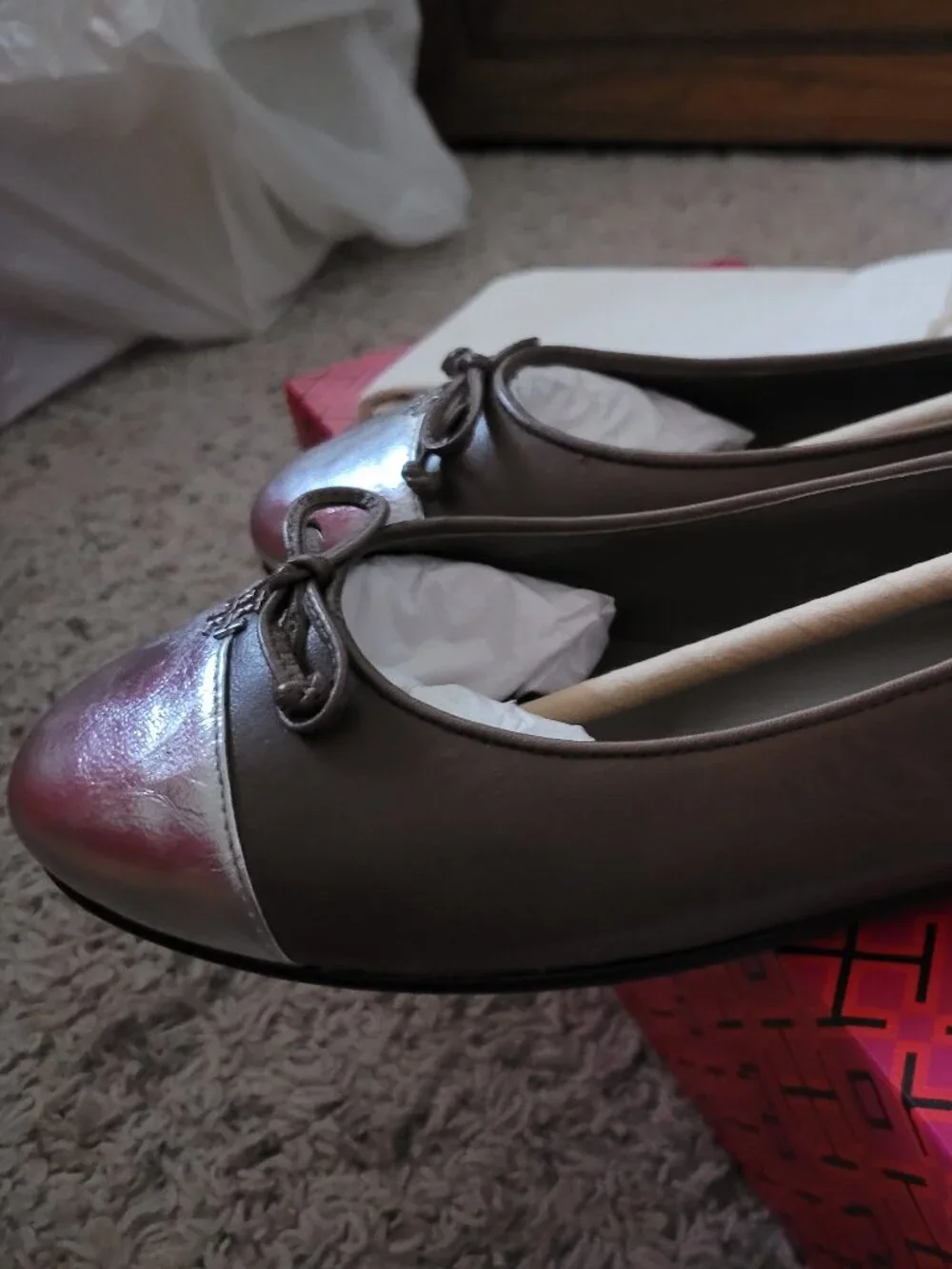 NIB Tory Burch Cap Toe Ballet Shoe -8.5